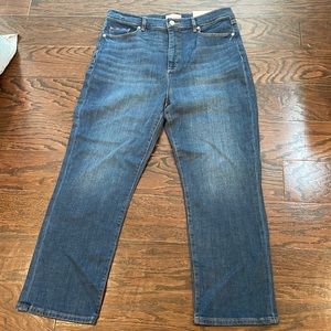 NWT Loft the straight crop high rise jeans size 31